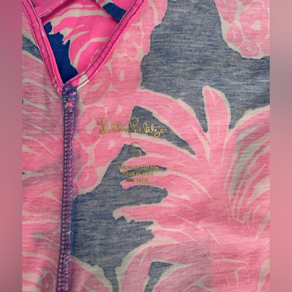 Lilly Pulitzer Kristen Swing Dress SZ S Blue Haven Little Flamenco - Picture 9 of 13